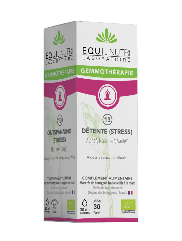 Bourgeons BIO - N°13 détente (stress) - 30 ml - EQUI-NUTRI
