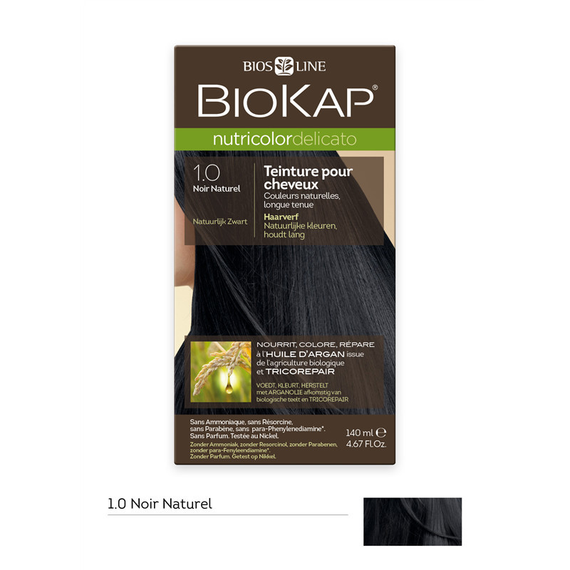 Nutricolor delicato - Noir naturel 1.0 - 140 ml - BIOKAP