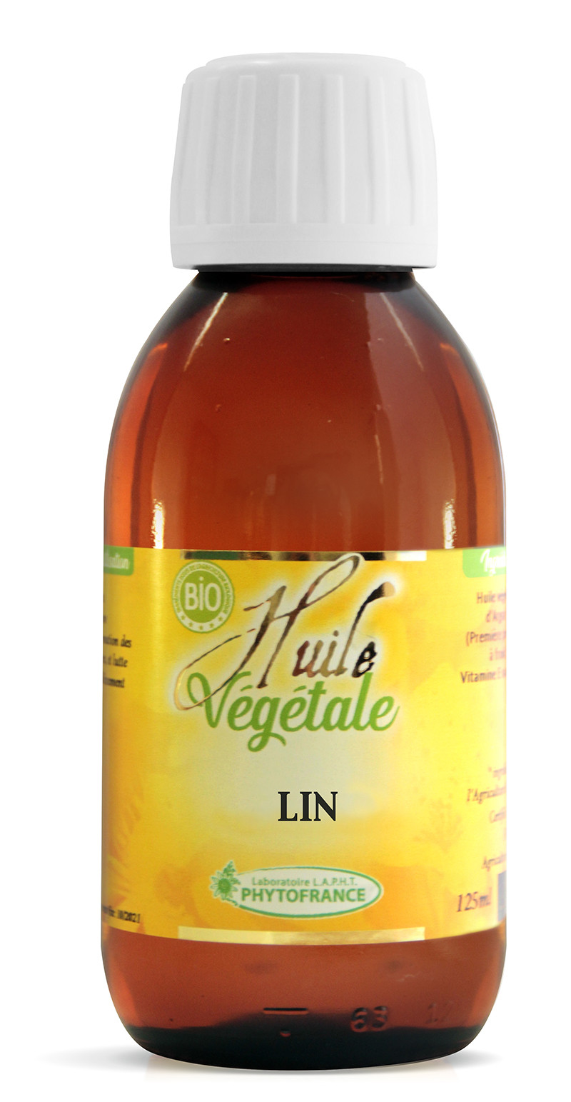 Huile Végétale de Lin BIO - 125 ml - PHYTOFRANCE