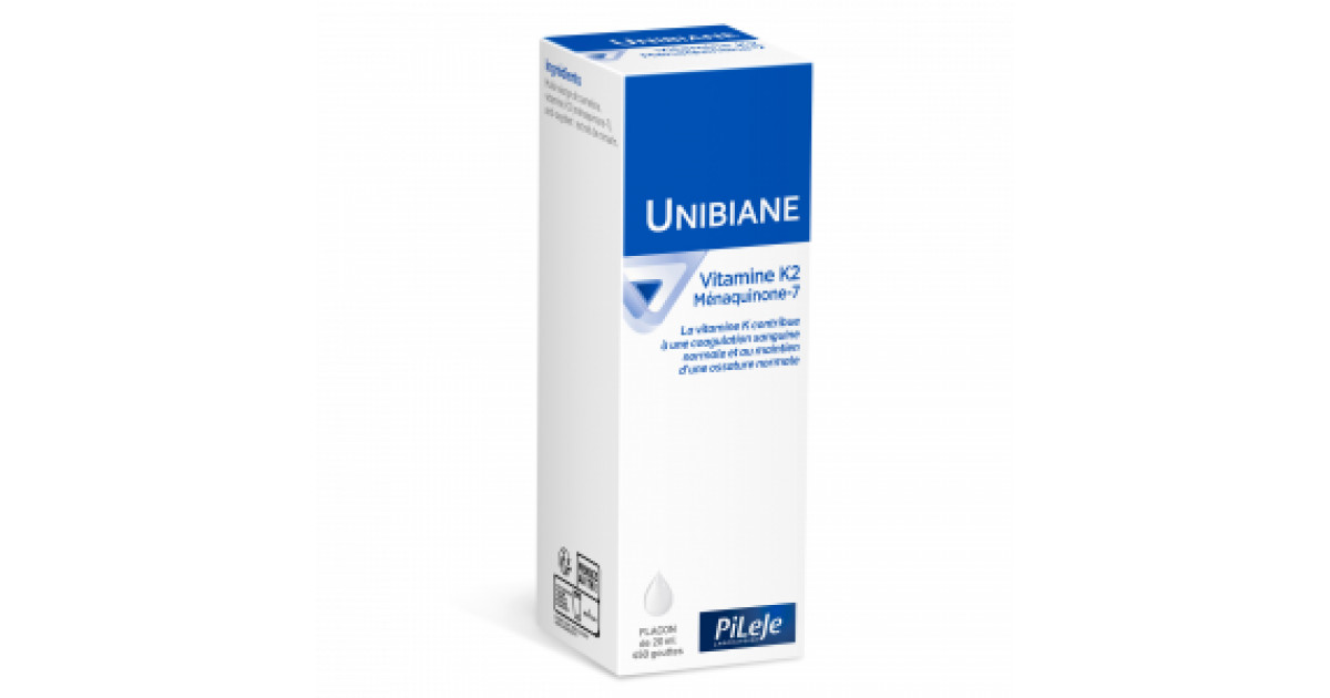 Unibiane vitamine K2 Méniquinone-7 - 20 ml - PILEJE