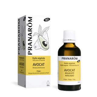 Huile végétale d'avocat BIO - 50 ml - PRANAROM